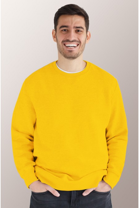 Жёлтый свитшот мужской